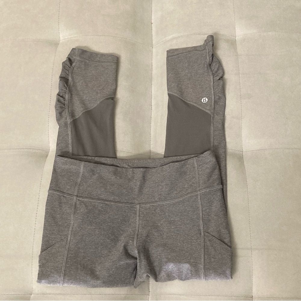 Lululemon Speed Crop Heathered Slate size 6 - Picture 8 of 16
